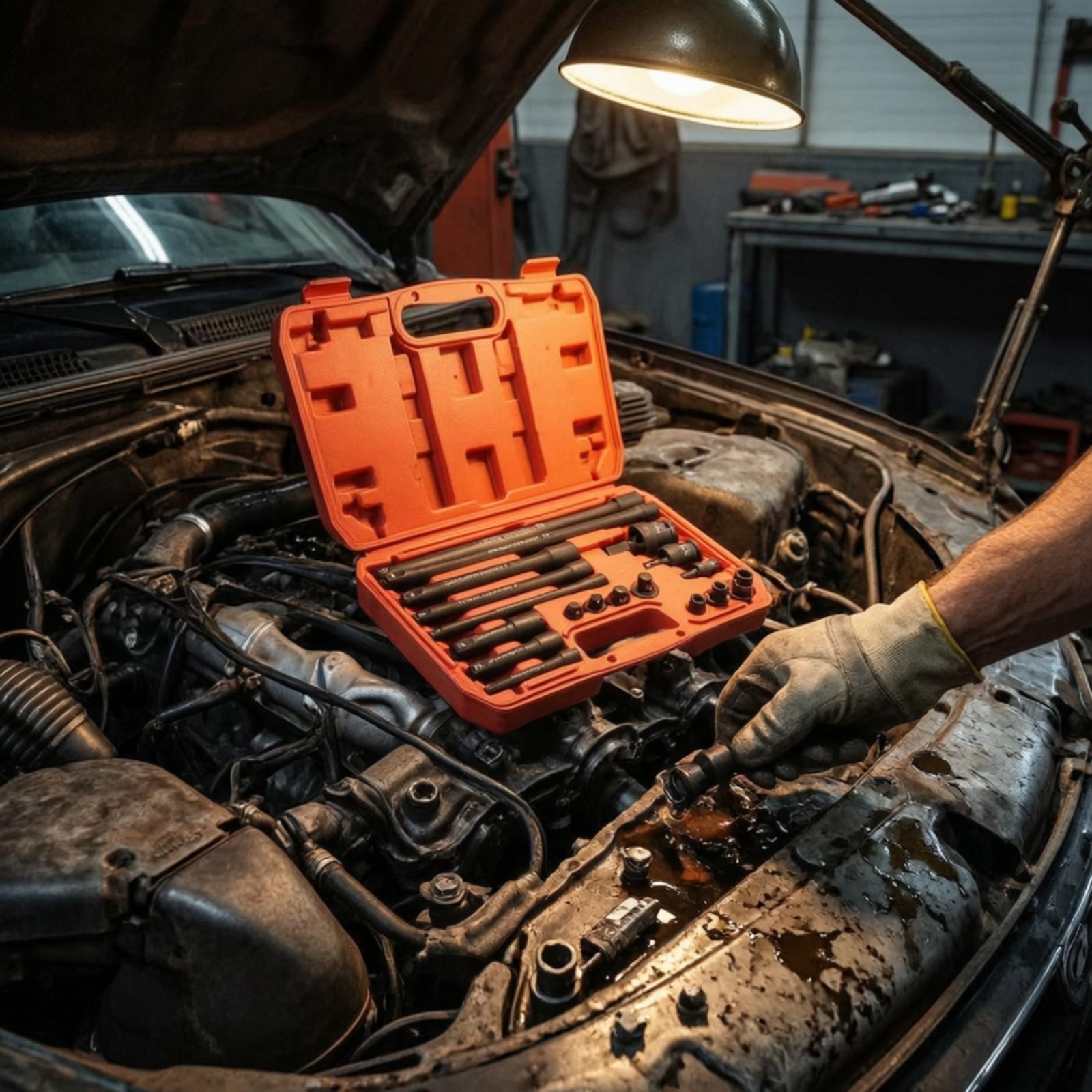 Automotive Tools - طقم مفتاح ربط كهربائي 18 قطعة