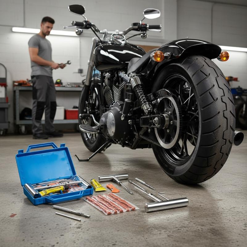 Car Repair Tools - طقم إصلاح إطارات السيارات للطوارئ مع