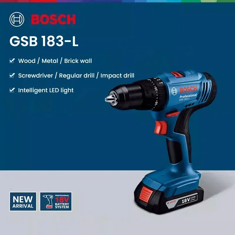 مثقاب بوسش GSB183-LI 18 فولت ل - مراجعة Torque Wrench وسعره