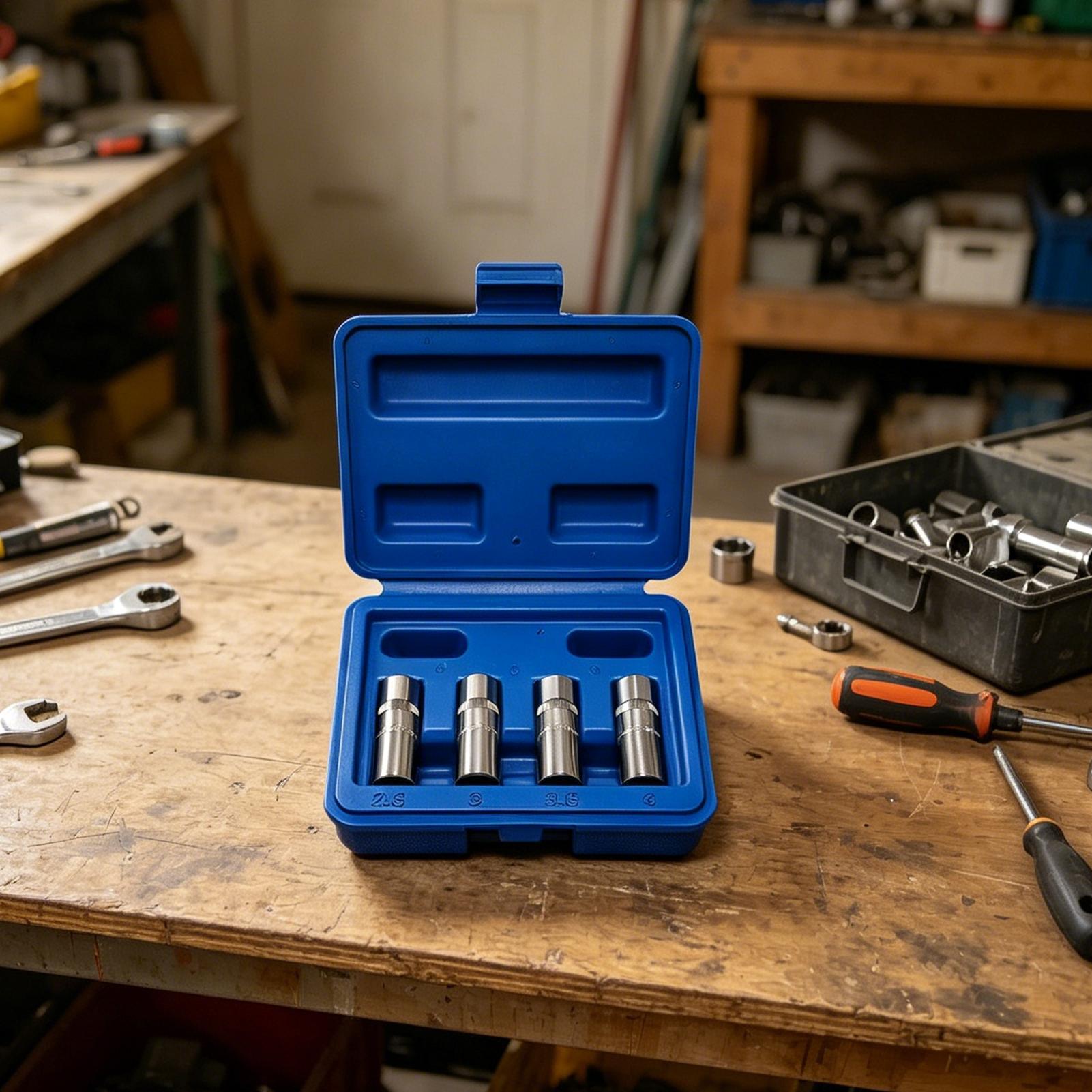 طقم أدوات استخراج المسامير 4 ق - مراجعة Socket Set وسعره